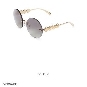 Versace round, festival sunglasses, hippie style